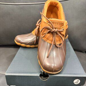 NIB Sperry Saltwater 1 Eye Duck Shoe Women's Tan/Brown 8.5